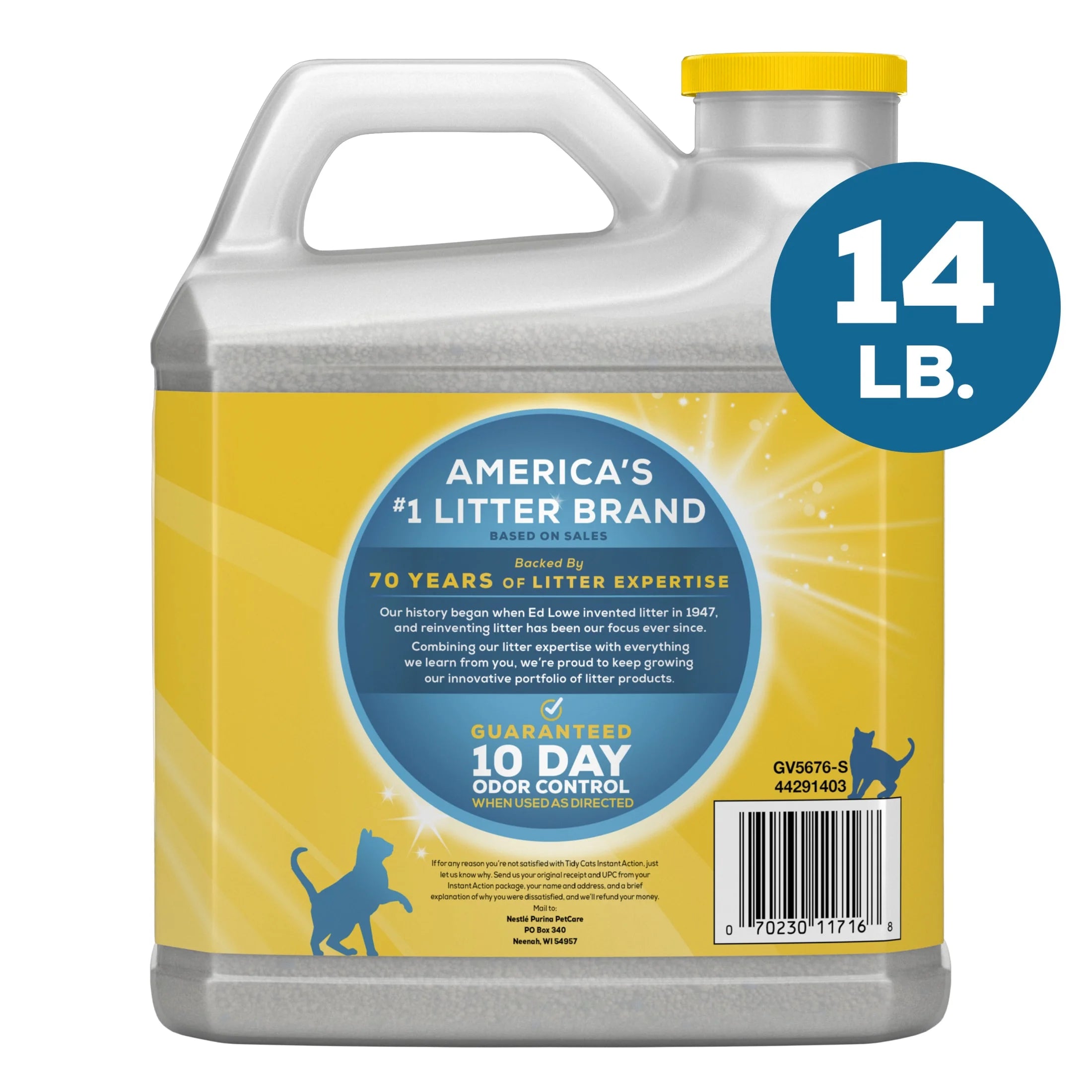 Purina  Instant Action Clumping Cat Litter, Floral Scent, 14 Lb Jug