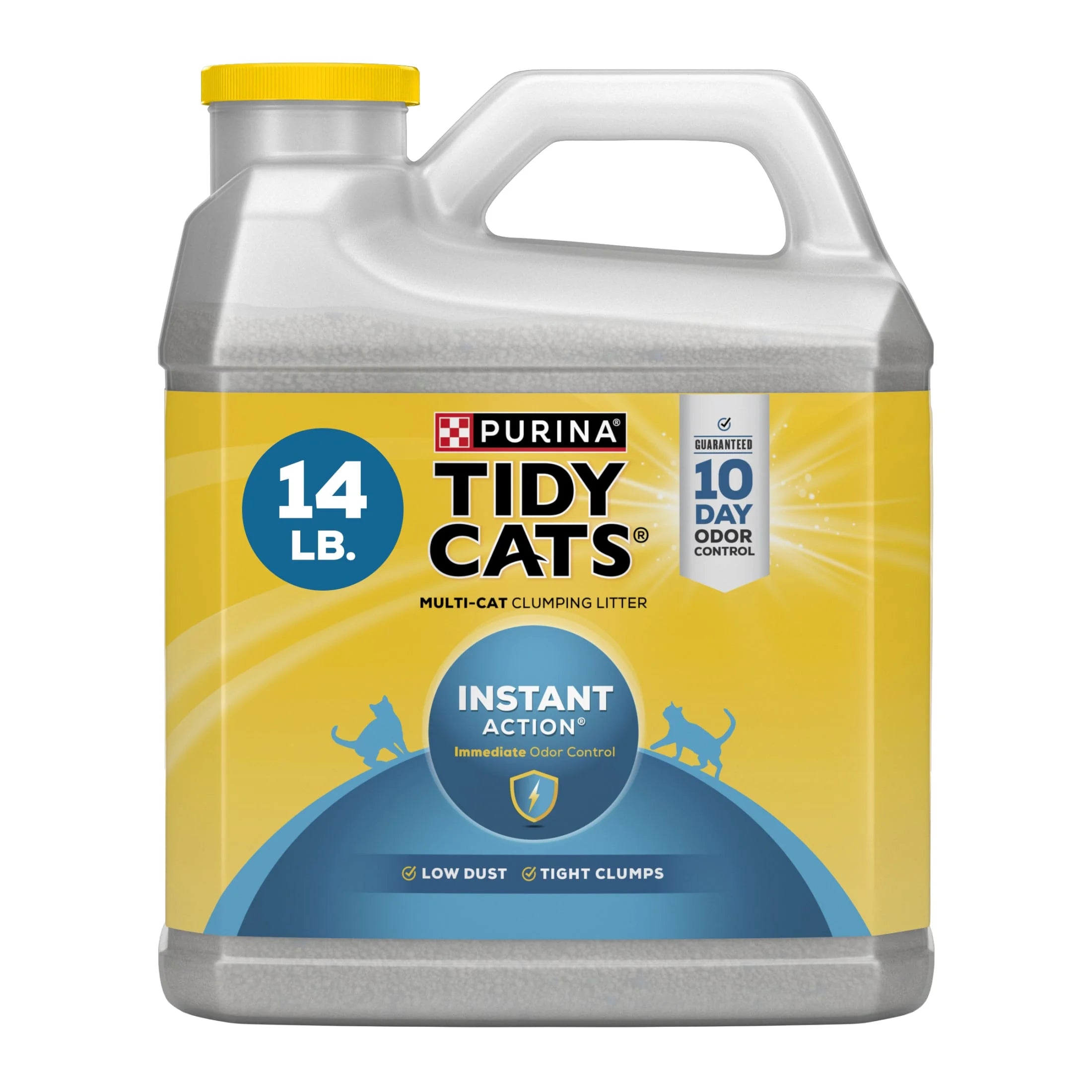 Purina  Instant Action Clumping Cat Litter, Floral Scent, 14 Lb Jug